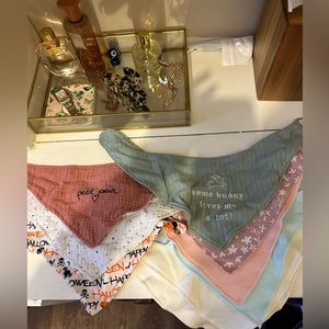 Set of baby bandanas